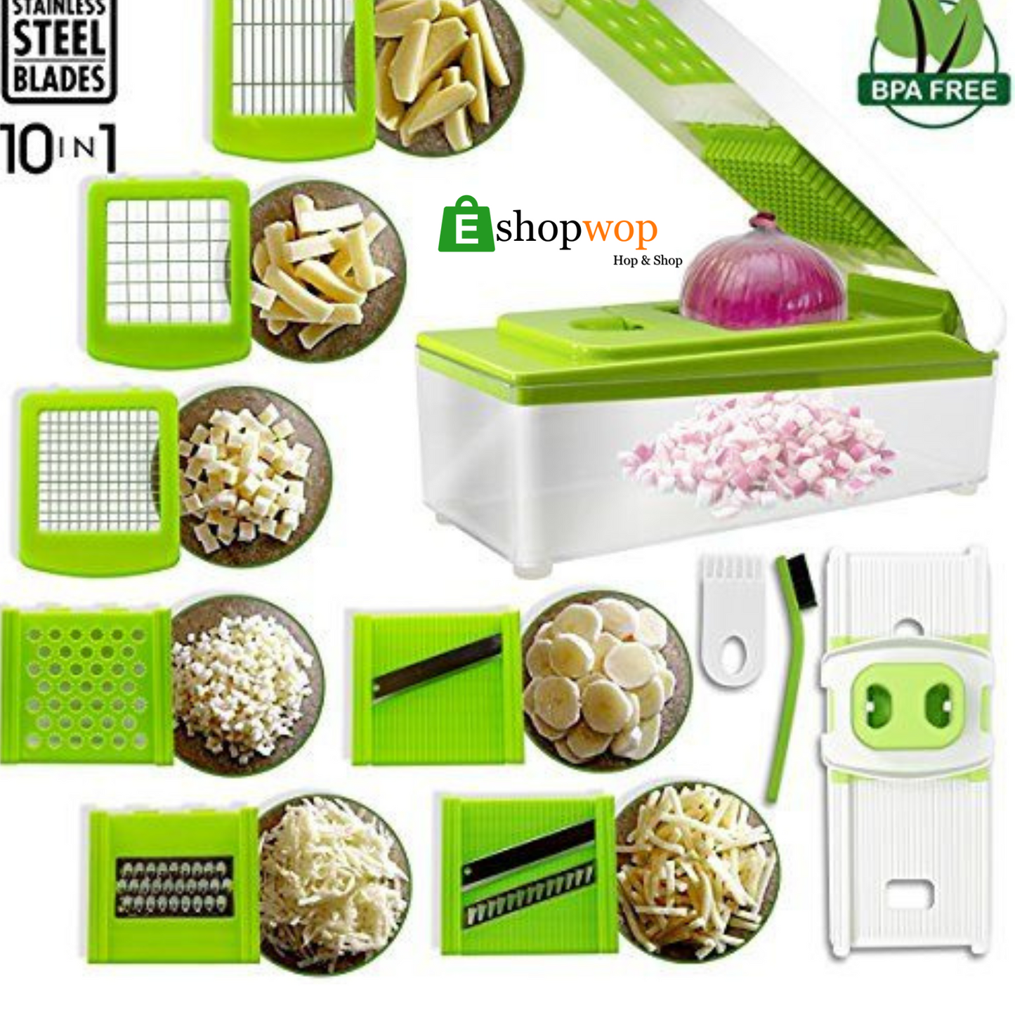 10 in 1 Vegetable Cutter Slicer Grater Chopper