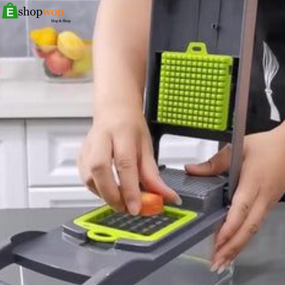 Multifunctional 10 in 1 Vegetable Cutter Slicer Grater Chopper